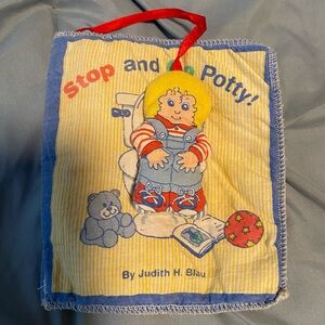 Vintage 1993 Interactive Stop and Go Potty Cloth Book for Kids